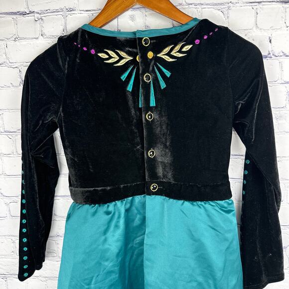 Disney Store Frozen 2 Queen Anna Deluxe Dress Costume Heavy Duty Size 9/10 - Picture 12 of 15
